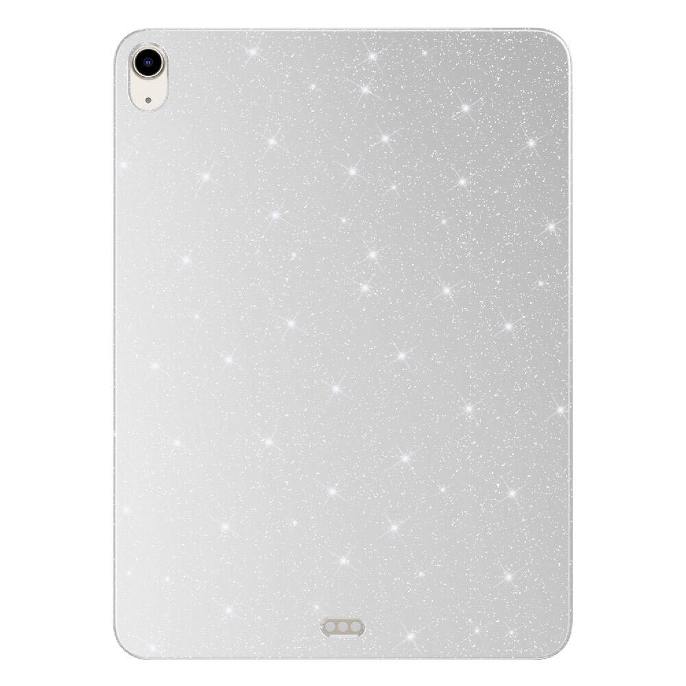 Apple iPad 10.9 2022 (10.Nesil) Simli Parlak Görünümlü Tablet Koton Kılıf Gümüş