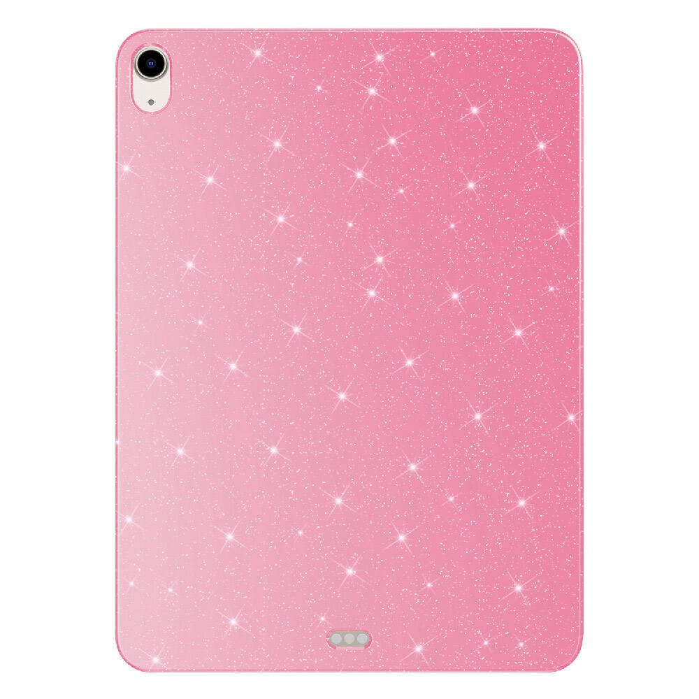 Apple iPad 10.9 2022 (10.Nesil) Simli Parlak Görünümlü Tablet Koton Kılıf Pembe
