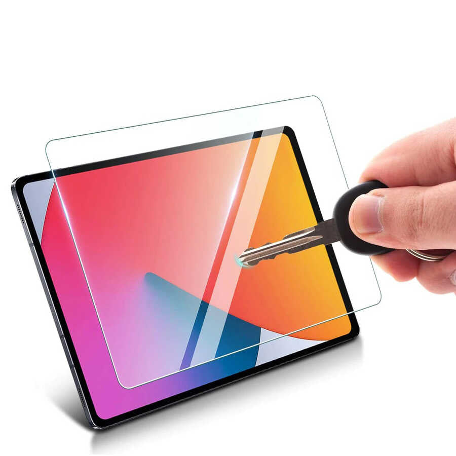 Apple iPad 10.9 2022 (10.Nesil) 5in1 Tablet Temperli Cam Ekran Koruyucu Renksiz