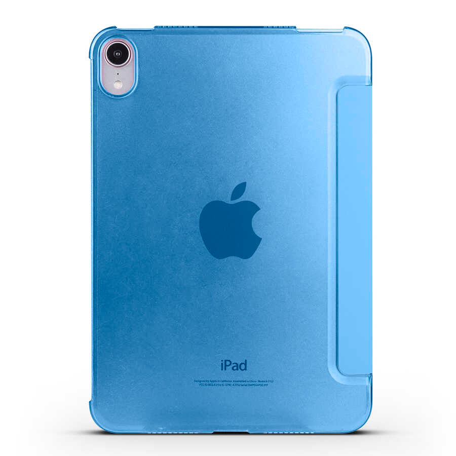 Apple iPad 10.9 2022 (10.Nesil) Smart Cover Standlı 1-1 Kılıf Kırmızı