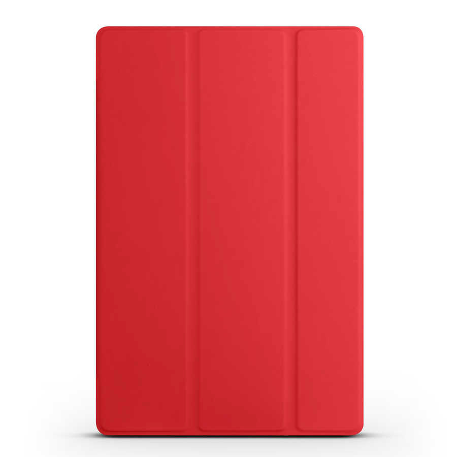 Apple iPad 10.9 2022 (10.Nesil) Smart Cover Standlı 1-1 Kılıf Kırmızı