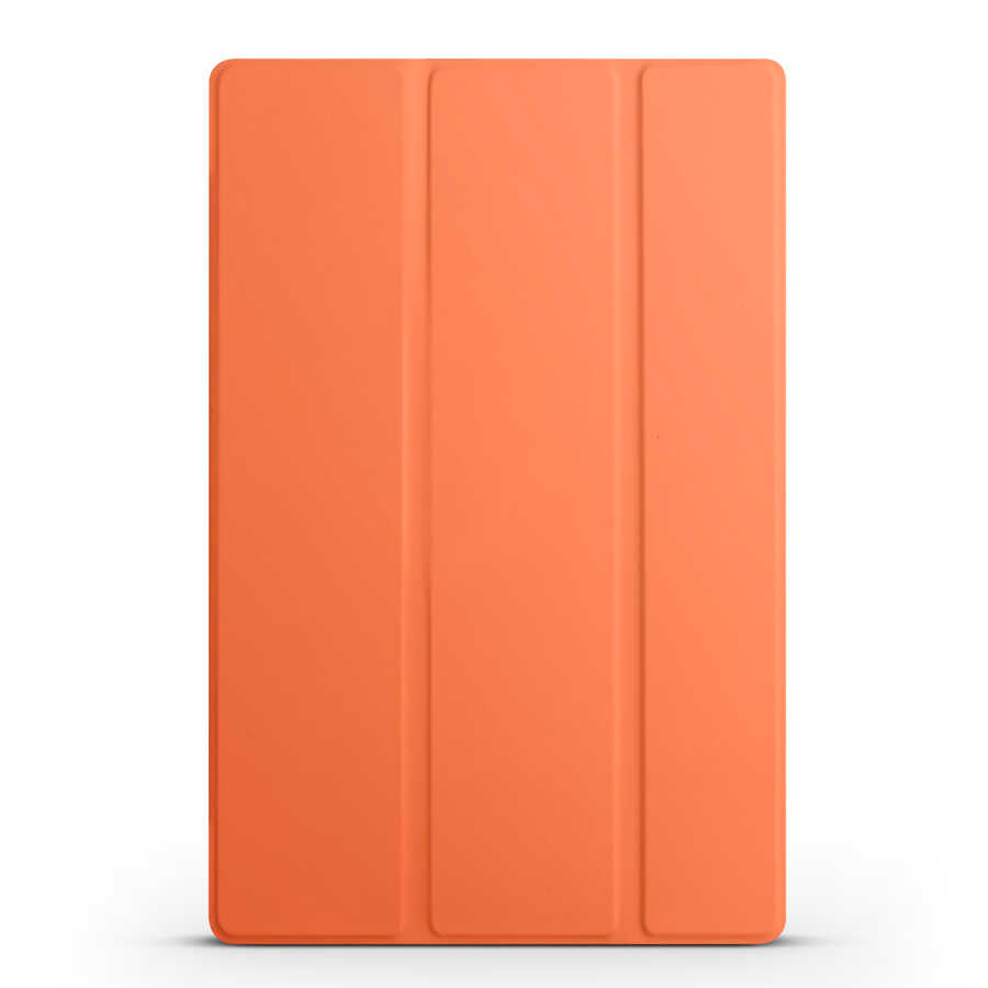 Apple iPad 10.9 2022 (10.Nesil) Smart Cover Standlı 1-1 Kılıf Turuncu