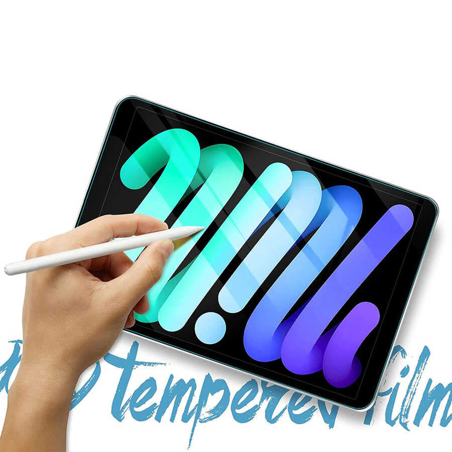 Apple iPad 10.9 2022 (5.Nesil) 5in1 Tablet Temperli Cam Ekran Koruyucu Renksiz
