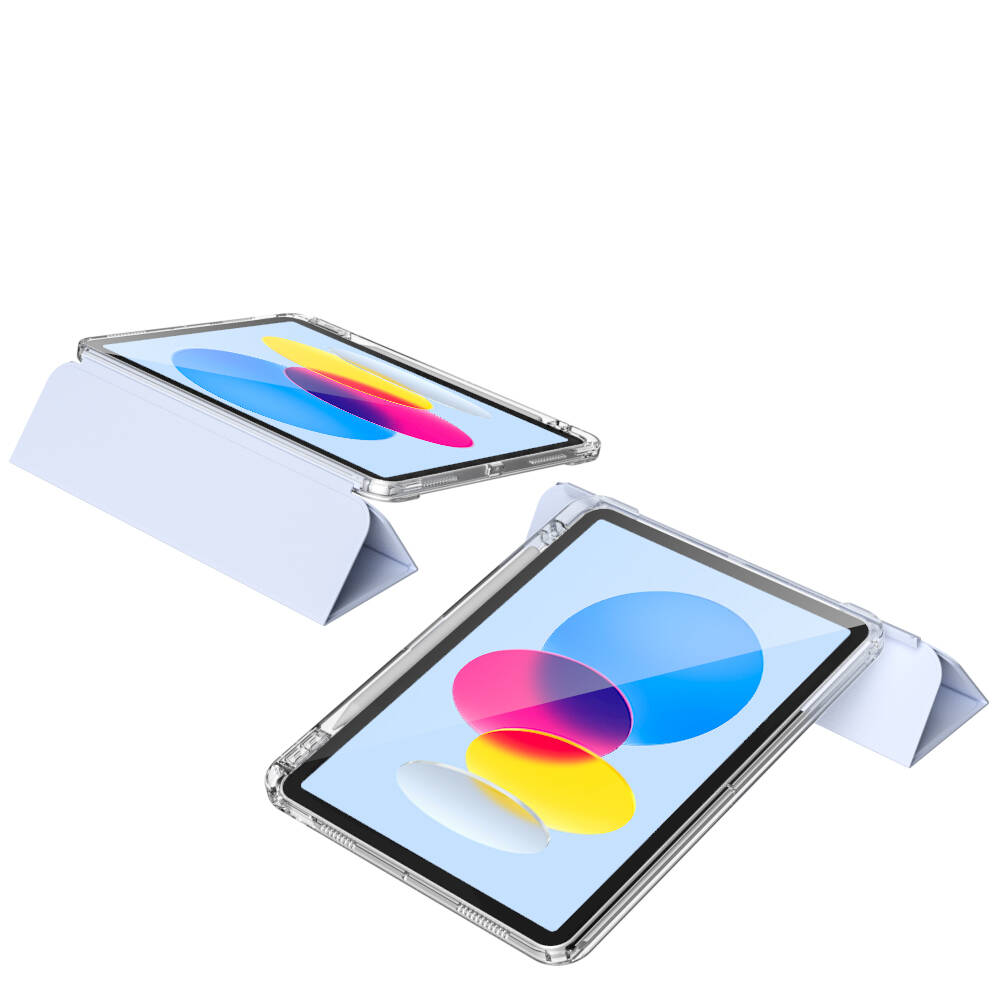 Apple iPad 11.Nesil 2025 Kılıf Magnetik Ayrılabilen Airbagli Sliding Tablet Kılıfı Gri