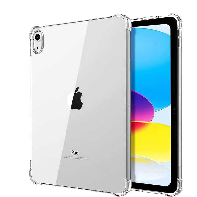 Apple iPad 11.Nesil 2025 Kılıf Tablet Nitro Anti Shock Silikon Kapak Renksiz