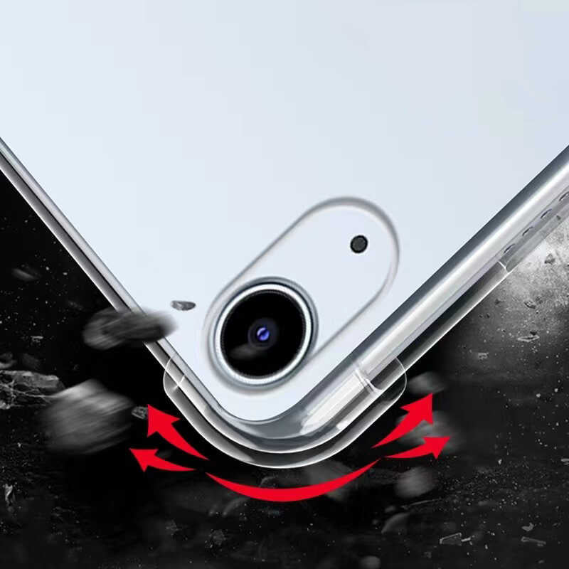 Apple iPad 11.Nesil 2025 Kılıf Tablet Nitro Anti Shock Silikon Kapak Renksiz