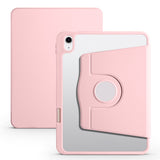 Apple iPad 11.Nesil 2025 Kılıf Termik Kalem Bölmeli Dönebilen Standlı Kılıf Pembe