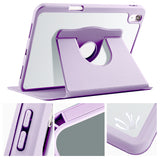 Apple iPad 11.Nesil 2025 Kılıf Termik Kalem Bölmeli Dönebilen Standlı Kılıf Lacivert