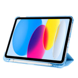 Apple iPad 11.Nesil 2025 Smart Cover Kalem Bölmeli Standlı 1-1 Kılıf Koyu Pembe
