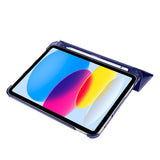 Apple iPad 11.Nesil 2025 Smart Cover Kalem Bölmeli Standlı 1-1 Kılıf Koyu Pembe