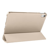 Apple iPad 11.Nesil 2025 Smart Cover Kalem Bölmeli Standlı 1-1 Kılıf Koyu Pembe