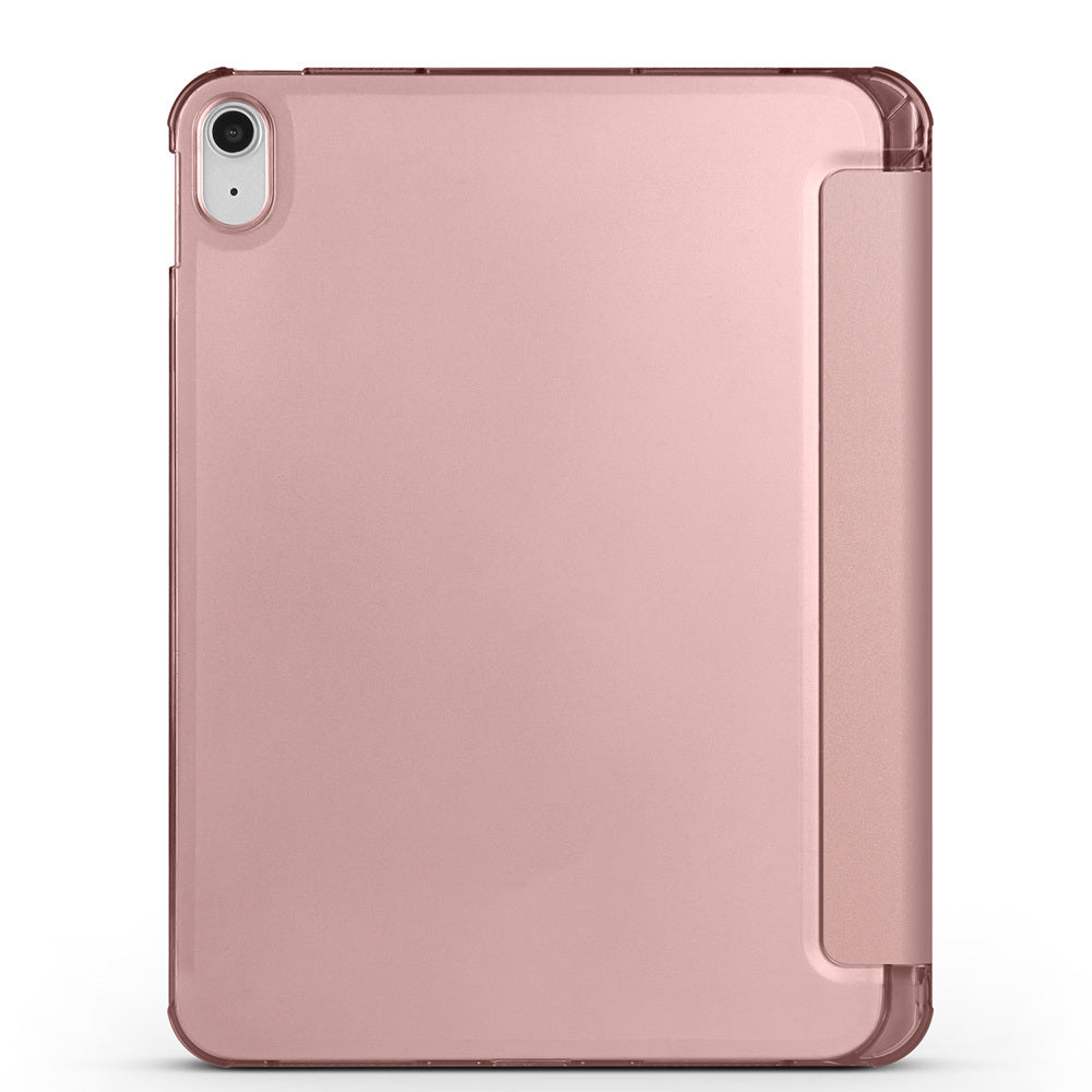 Apple iPad 11.Nesil 2025 Smart Cover Kalem Bölmeli Standlı 1-1 Kılıf Koyu Pembe