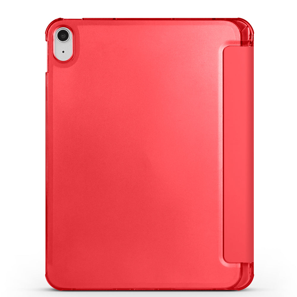 Apple iPad 11.Nesil 2025 Smart Cover Kalem Bölmeli Standlı 1-1 Kılıf Koyu Pembe