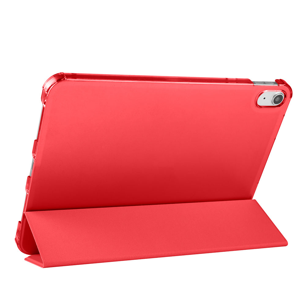 Apple iPad 11.Nesil 2025 Smart Cover Kalem Bölmeli Standlı 1-1 Kılıf Koyu Pembe