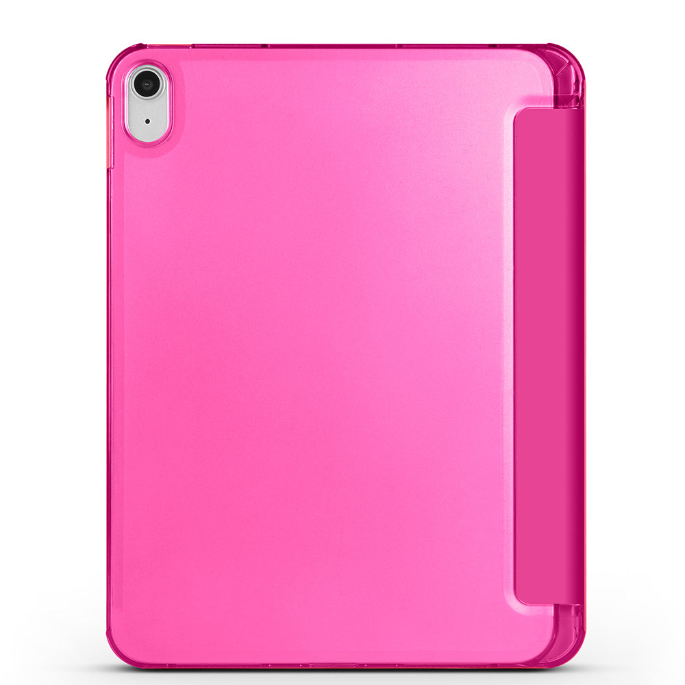 Apple iPad 11.Nesil 2025 Smart Cover Kalem Bölmeli Standlı 1-1 Kılıf Koyu Pembe