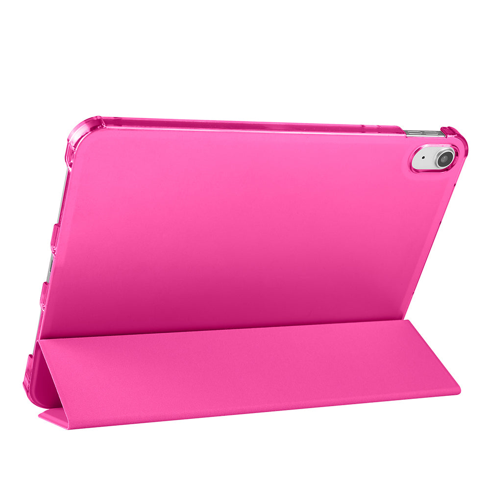 Apple iPad 11.Nesil 2025 Smart Cover Kalem Bölmeli Standlı 1-1 Kılıf Koyu Pembe