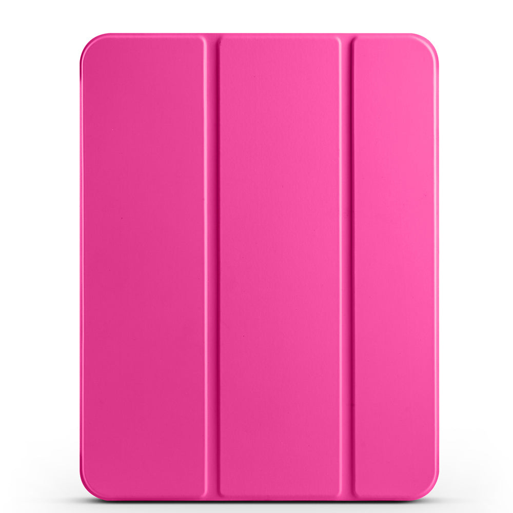 Apple iPad 11.Nesil 2025 Smart Cover Kalem Bölmeli Standlı 1-1 Kılıf Koyu Pembe
