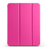 Apple iPad 11.Nesil 2025 Smart Cover Kalem Bölmeli Standlı 1-1 Kılıf Koyu Pembe