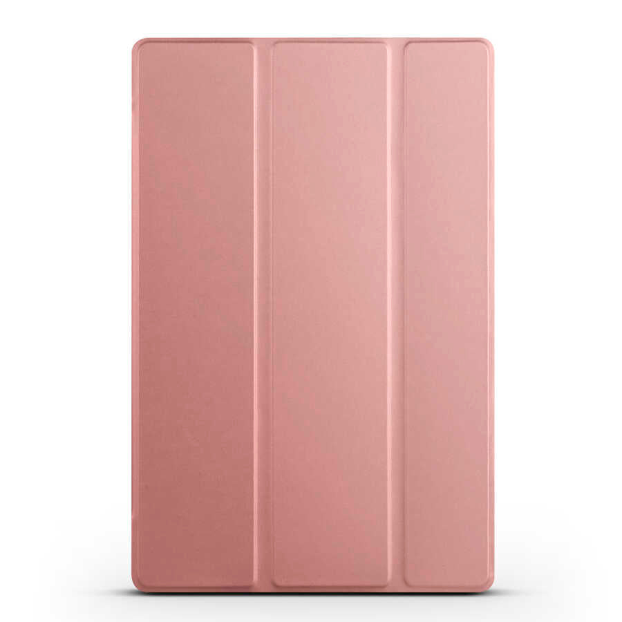 Apple iPad 11.Nesil 2025 Smart Cover Standlı 1-1 Kılıf Rose Gold