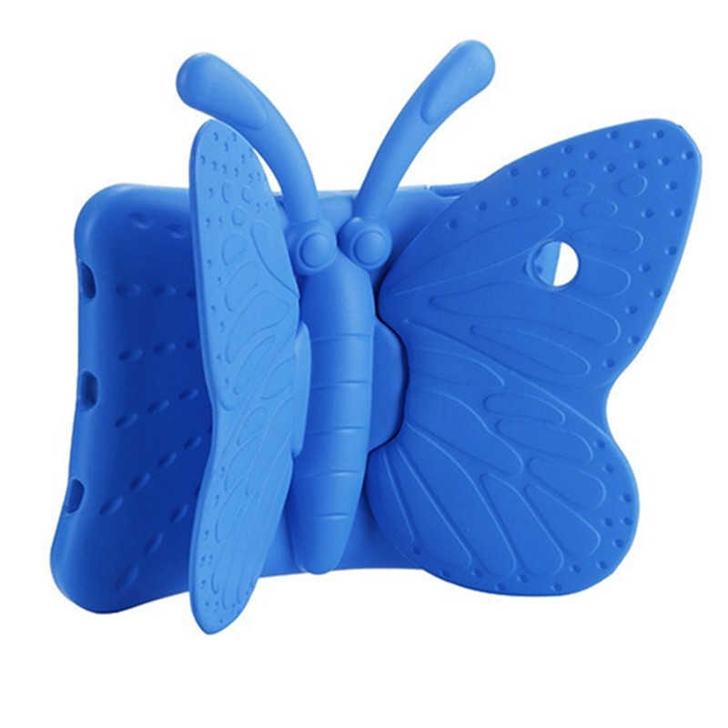 Apple iPad 2 3 4 Butterfly Standlı Tablet Kılıf Pembe Koyu