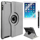 Apple iPad 2 3 4 Dönebilen Standlı Kılıf Gri