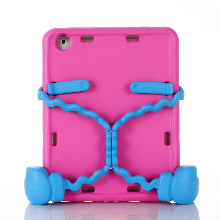 Apple iPad 2 3 4 Eva Boxer Tablet Silikon Pembe Koyu