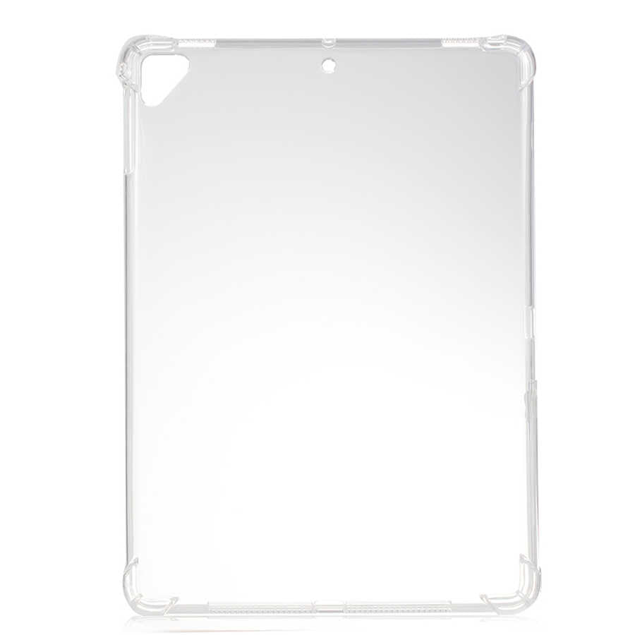 Apple iPad 9.7 2017 (5.Nesil) Kılıf Tablet Nitro Anti Shock Silikon Kapak Renksiz