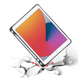 Apple iPad 9.7 2017 (5.Nesil) Kılıf Tri Folding Kalem Bölmeli Standlı Kılıf Açık Yeşil