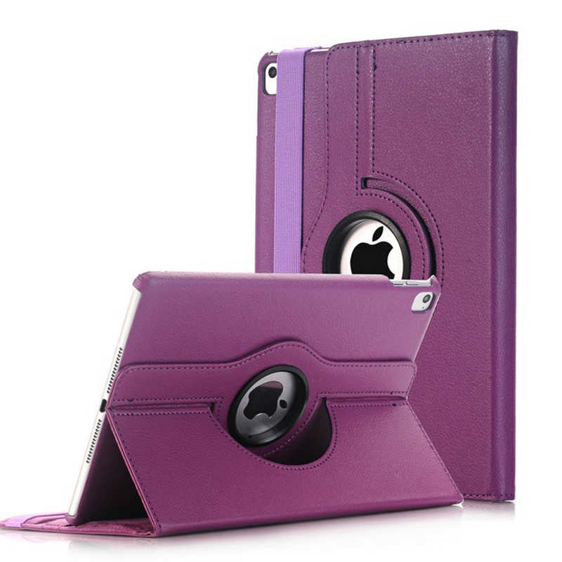Apple iPad 9.7 2018 (6.Nesil) Dönebilen Standlı Kılıf Mor