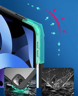 Apple iPad Air 10.9 2020 (4.Nesil) Kılıf Zore Nort Arkası Şeffaf Standlı Kılıf Siyah