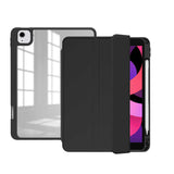 Apple iPad Air 10.9 2020 (4.Nesil) Kılıf Zore Nort Arkası Şeffaf Standlı Kılıf Siyah