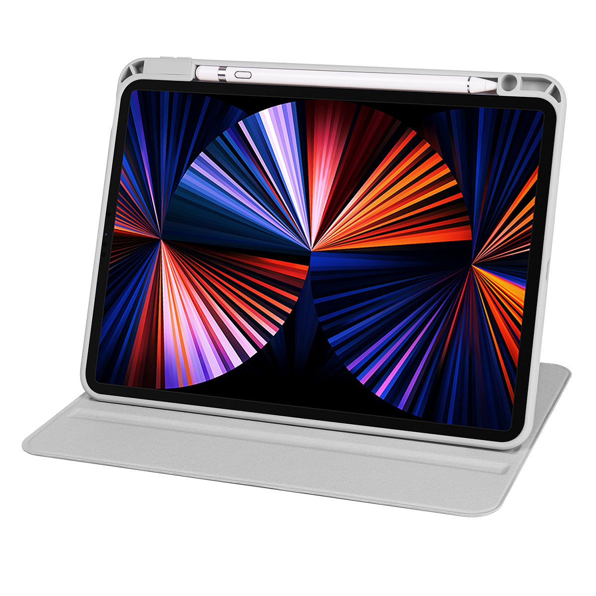 Apple iPad Air 10.9 2022 (5.Nesil) Kılıf Termik Kalem Bölmeli Dönebilen Standlı Kılıf Lacivert