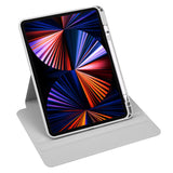Apple iPad Air 10.9 2022 (5.Nesil) Kılıf Termik Kalem Bölmeli Dönebilen Standlı Kılıf Lila