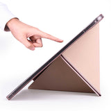 Apple iPad Air 10.9 2022 (5.Nesil) Kılıf Tri Folding Kalem Bölmeli Standlı Kılıf Koyu Yeşil