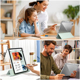Apple iPad Air 11 2024 Kılıf Magnetik Ayrılabilen Airbagli Zore Sliding Tablet Kılıfı Mor