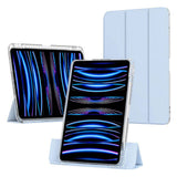 Apple iPad Air 11 2024 Kılıf Magnetik Ayrılabilen Airbagli Zore Sliding Tablet Kılıfı Mor