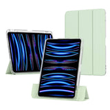 Apple iPad Air 11 2024 Kılıf Magnetik Ayrılabilen Airbagli Zore Sliding Tablet Kılıfı Mor