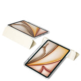 Apple iPad Air 11 2024 Kılıf Magnetik Ayrılabilen Airbagli Zore Sliding Tablet Kılıfı Mor