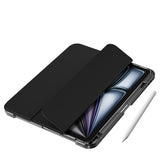 Apple iPad Air 11 2024 Kılıf Magnetik Ayrılabilen Airbagli Zore Sliding Tablet Kılıfı Mor