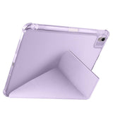 Apple iPad Air 11 2024 Kılıf Tri Folding Kalem Bölmeli Standlı Kılıf Rose Gold