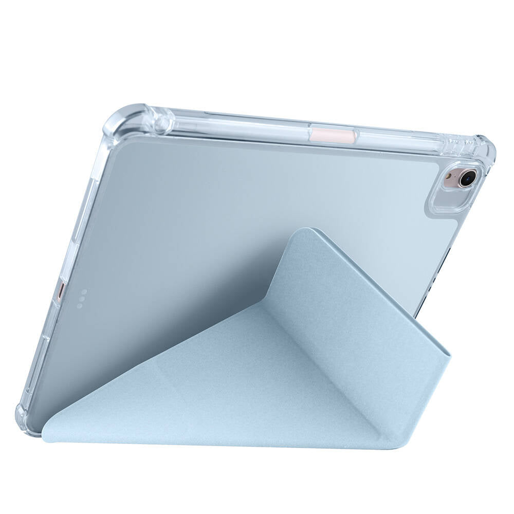 Apple iPad Air 11 2024 Kılıf Tri Folding Kalem Bölmeli Standlı Kılıf Gold