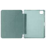 Apple iPad Air 11 2024 Kılıf Tri Folding Kalem Bölmeli Standlı Kılıf Rose Gold