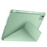 Apple iPad Air 11 2024 Kılıf Tri Folding Kalem Bölmeli Standlı Kılıf Gold