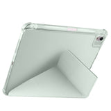 Apple iPad Air 11 2024 Kılıf Tri Folding Kalem Bölmeli Standlı Kılıf Rose Gold
