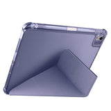 Apple iPad Air 11 2024 Kılıf Tri Folding Kalem Bölmeli Standlı Kılıf Rose Gold