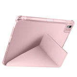 Apple iPad Air 11 2024 Kılıf Tri Folding Kalem Bölmeli Standlı Kılıf Gold