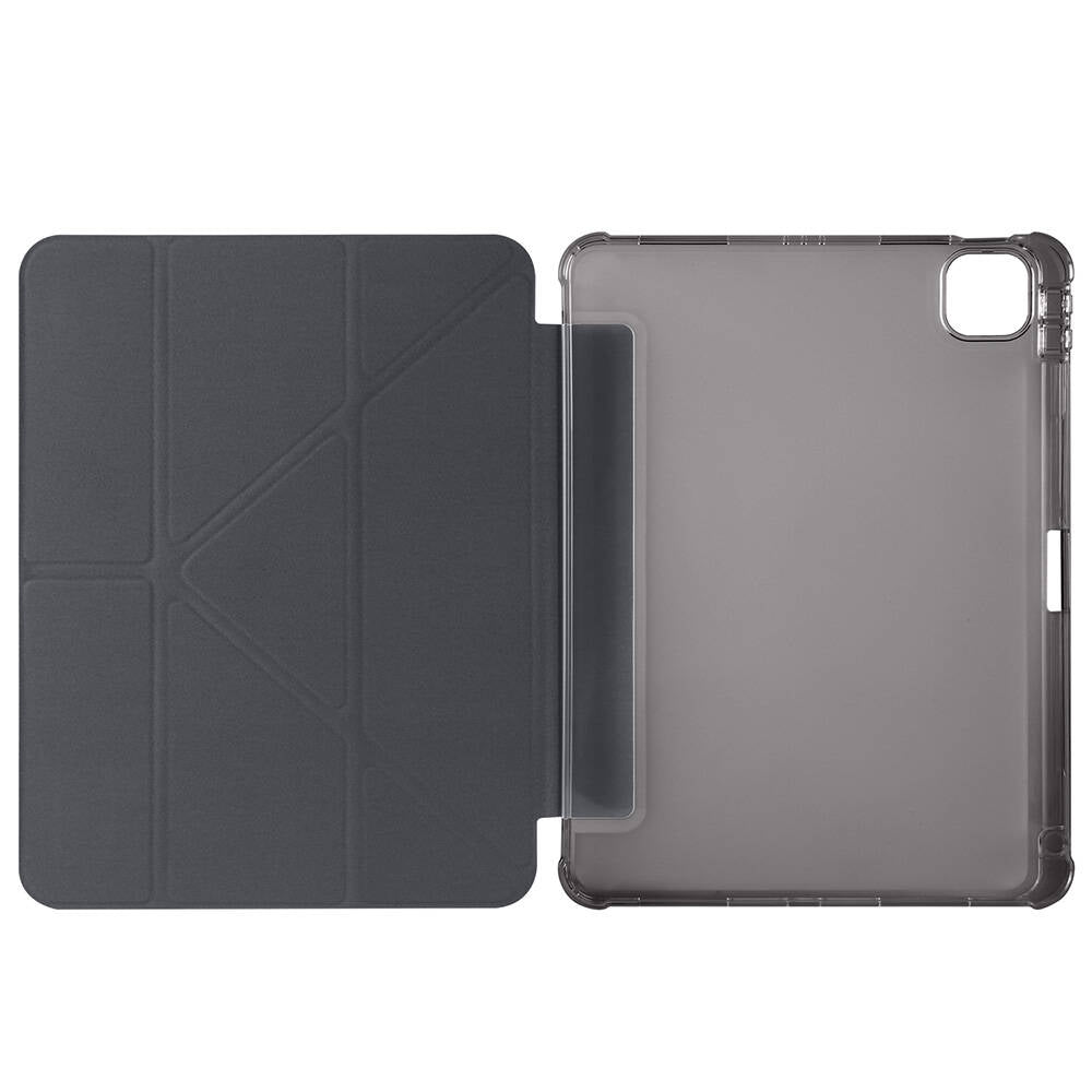 Apple iPad Air 11 2024 Kılıf Tri Folding Kalem Bölmeli Standlı Kılıf Rose Gold