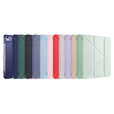 Apple iPad Air 11 2024 Kılıf Tri Folding Kalem Bölmeli Standlı Kılıf Rose Gold
