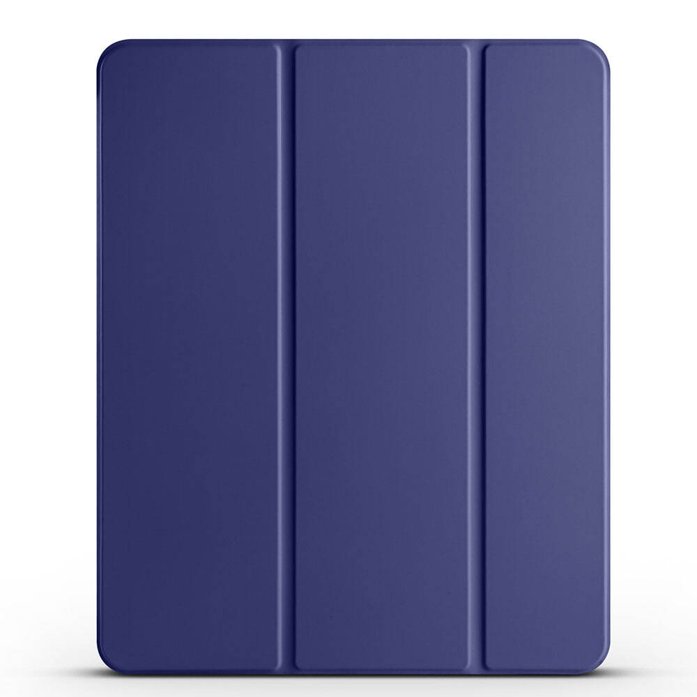 Apple iPad Air 11 2024 Smart Cover Kalem Bölmeli Standlı 1-1 Kılıf Lacivert