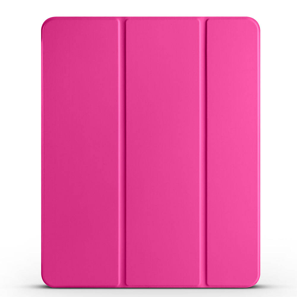 Apple iPad Air 11 2024 Smart Cover Kalem Bölmeli Standlı 1-1 Kılıf Rose Gold
